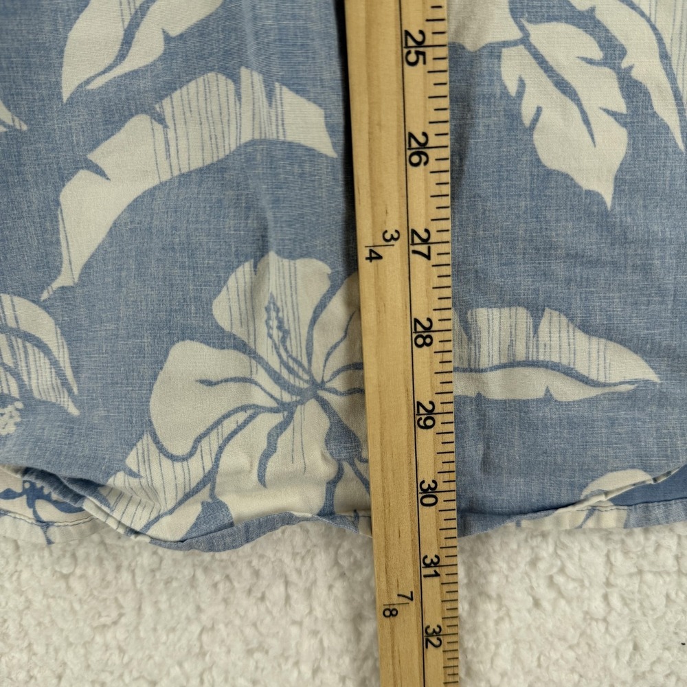 Jack O'Neill Shirt Mens Large Blue Hawaiian Aloha Floral Button Front Casual - Picture 4 of 6